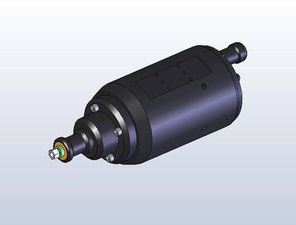 CAD-Modell eines elektrischen Antriebsmotors, konzipiert für die Integration in GM-Projekts Maschinen.